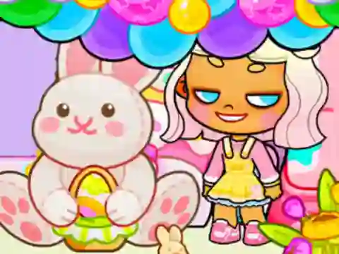 Permainan Jigsaw Puzzle: Avatar World Easter Party talian