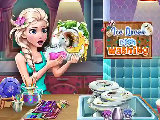 Permainan Ice Queen Dish Washing talian