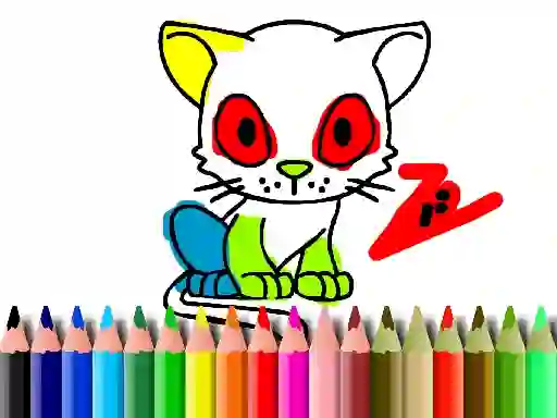 Permainan Back To School: Cat Coloring talian