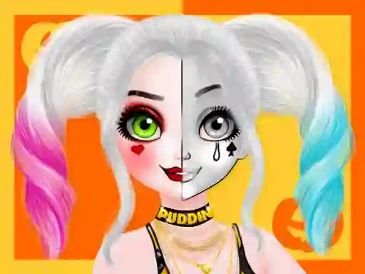 Permainan Princess Halloween Makeup Halffaces Tutorial talian