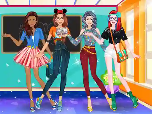 Permainan High School Dress Up For Girls talian