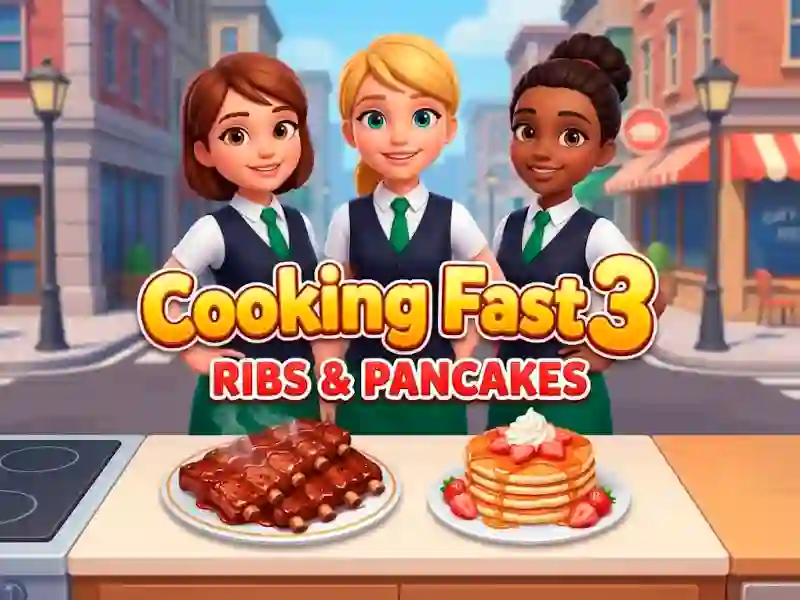 Permainan Cooking Fast 3: Ribs and Pancakes talian