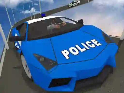 Permainan Impossible Police Car Track talian