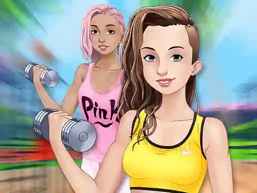 Permainan Fitness Girls Dress Up talian