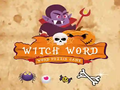Permainan Witch Word Halloween Puzzel Game talian