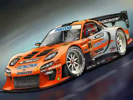 Permainan Race Car Slide talian