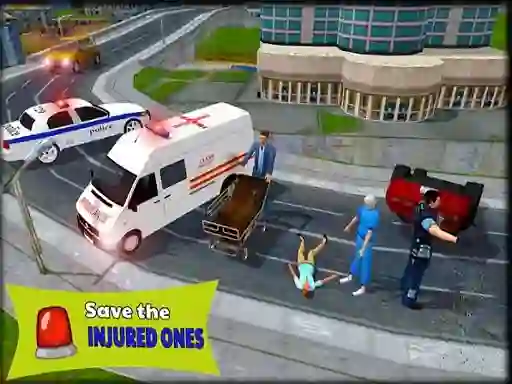 Permainan Ambulance Rescue Driver Simulator 2018 talian