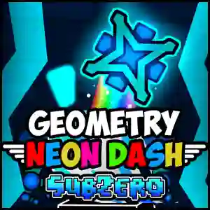 Permainan Geometry Neon Dash subzero talian