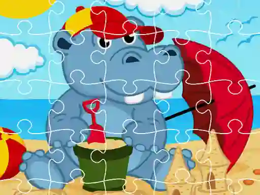 Permainan Hippo Jigsaw talian
