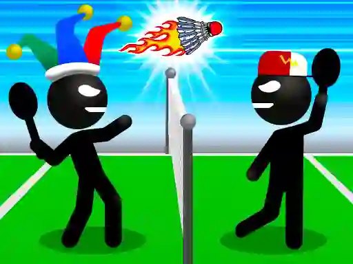 Permainan Stickman Sports Badminton talian