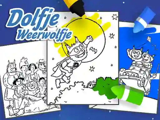 Permainan Coloring Alfie The Werewolf talian