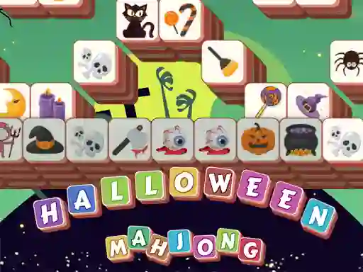 Permainan Halloween Mahjong Tiles talian