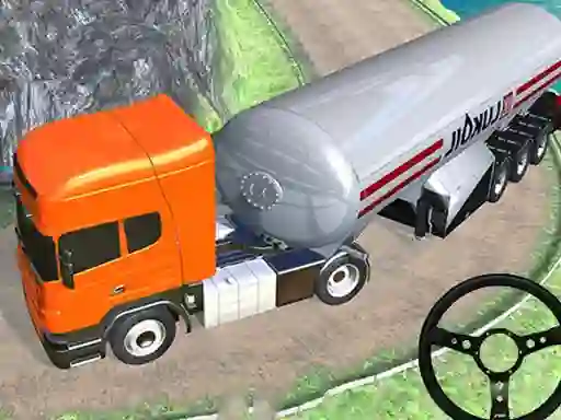 Permainan Off road oil tanker transport truck talian