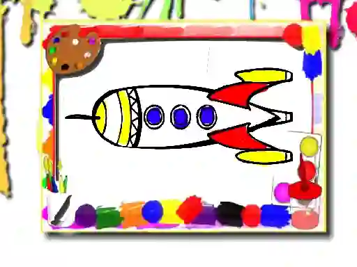 Permainan Rockets Coloring Book talian