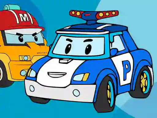 Permainan Robocar Coloring Book talian