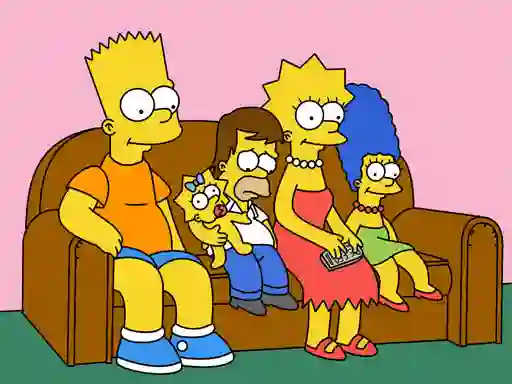 Permainan The Simpsons Jigsaw Puzzle talian