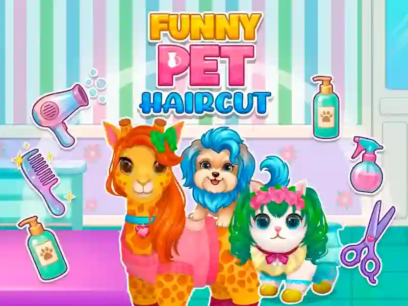 Permainan Funny Pet Haircut talian
