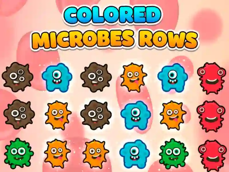 Permainan Colored Microbes Rows talian