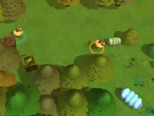 Permainan Worms Combat Coop talian