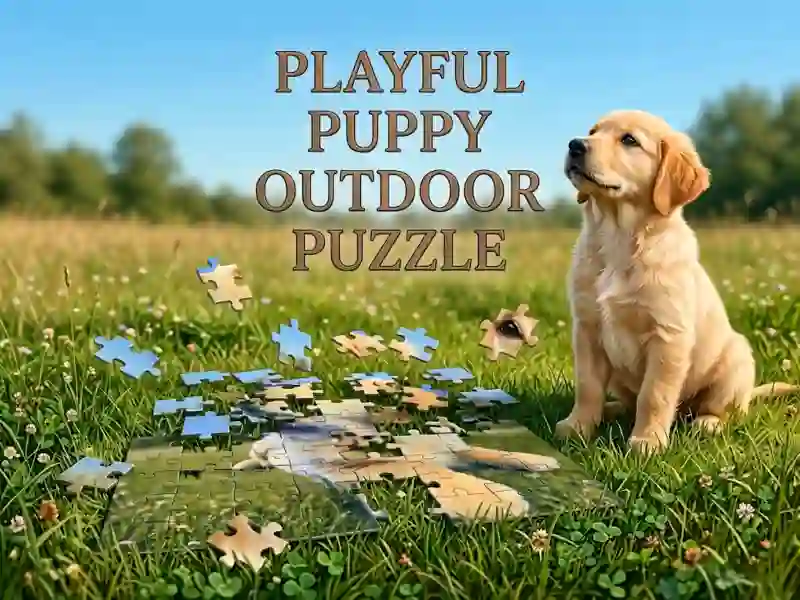 Permainan Playful Puppy Outdoor Puzzle talian