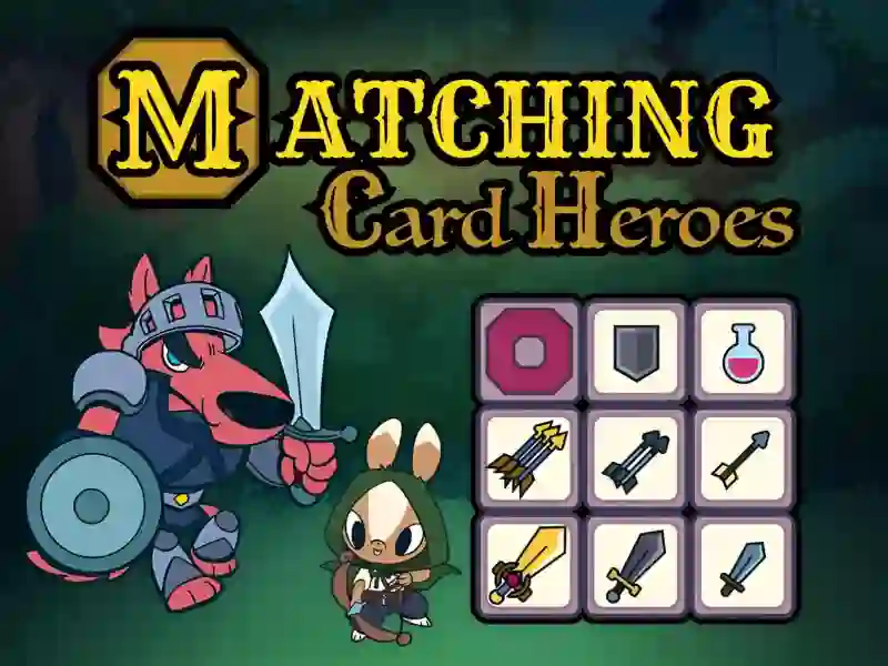 Permainan Matching Card Heroes talian