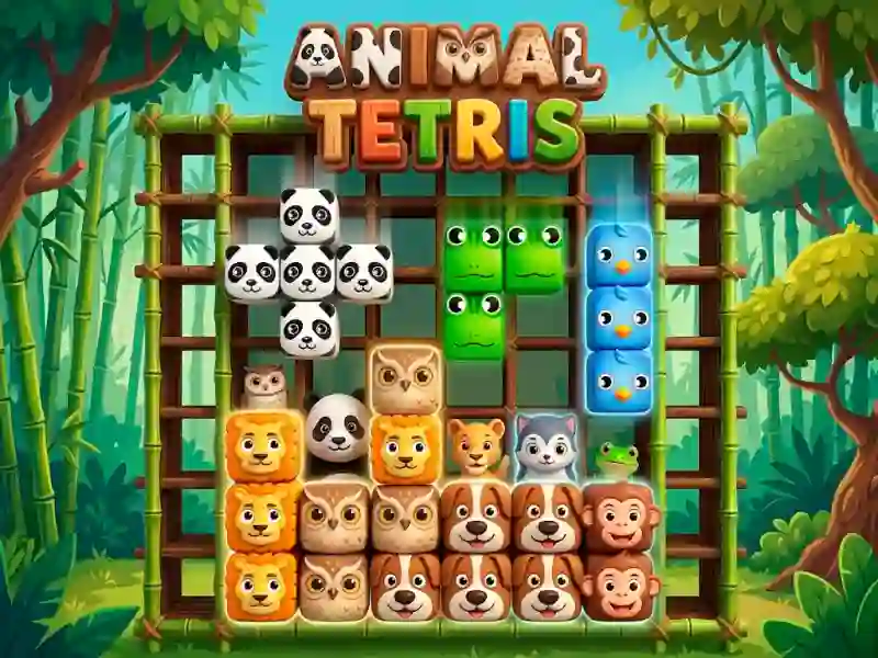 Permainan Animal Tetris talian