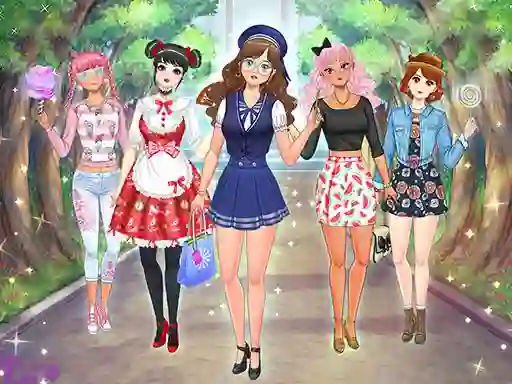 Permainan High School Anime Dress Up talian