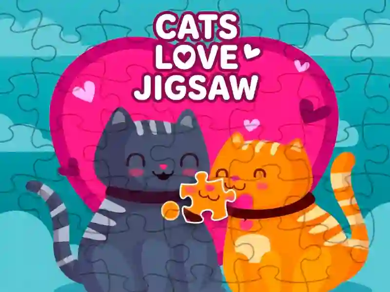 Permainan Cats love jigsaw talian
