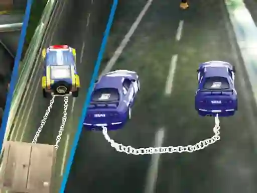 Permainan Chained Impossible Driving Police Cars talian