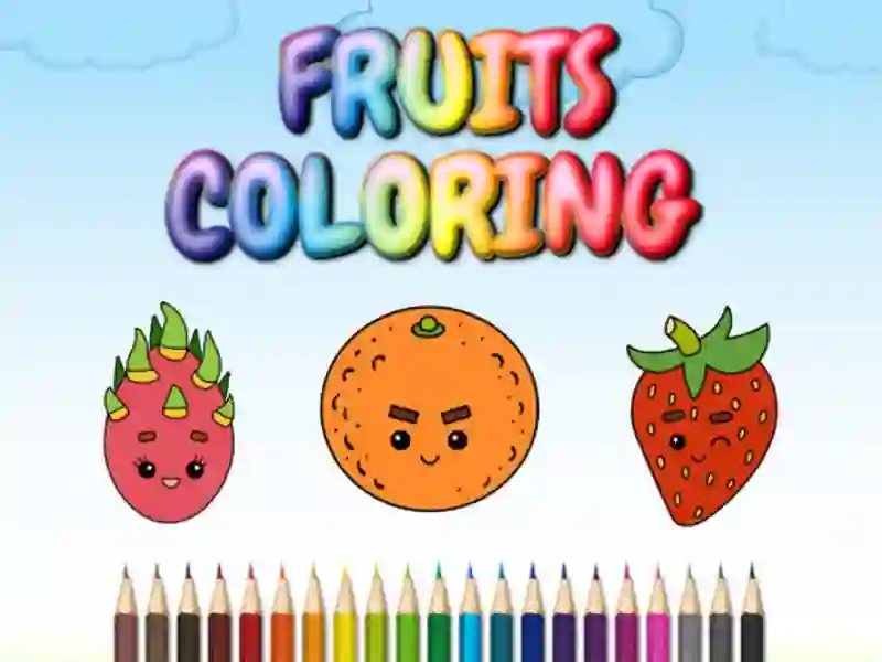 Permainan FRUITS COLORING talian