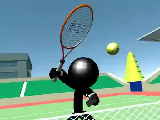Permainan Stickman Tennis 3D talian