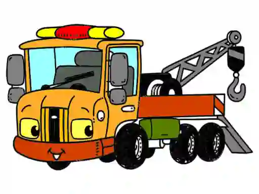 Permainan Tow Trucks Coloring talian