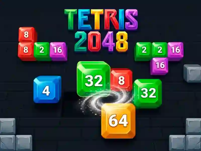 Permainan Tetris 2048 talian