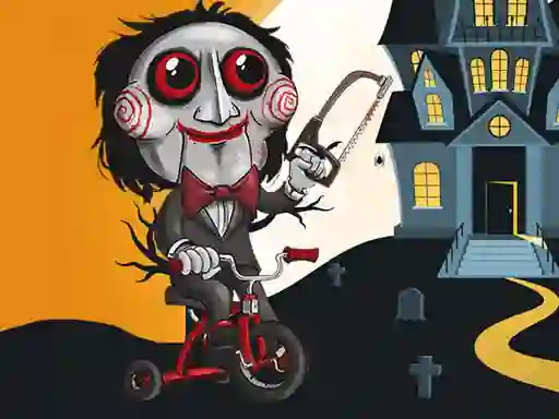 Permainan Scary Faces Jigsaw talian