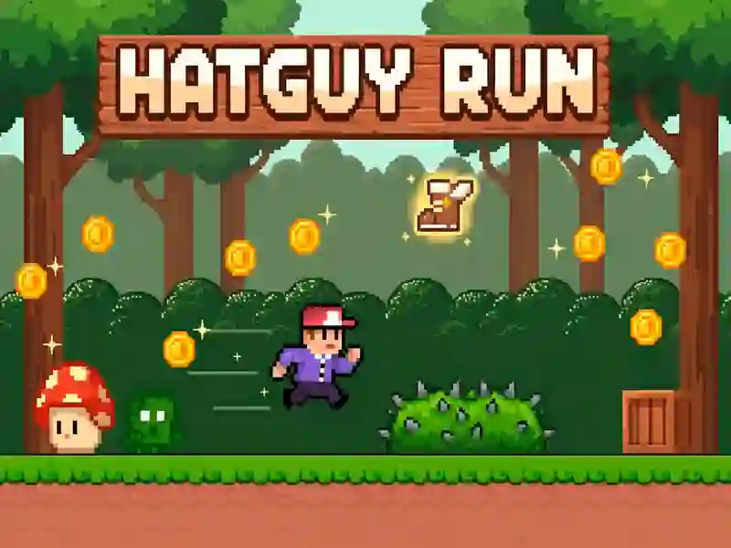 Permainan Hatguy Run talian