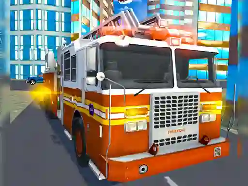 Permainan Fire City Truck Rescue Driving Simulator talian