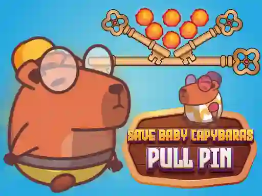 Permainan Save Baby Capybaras Pull Pin talian