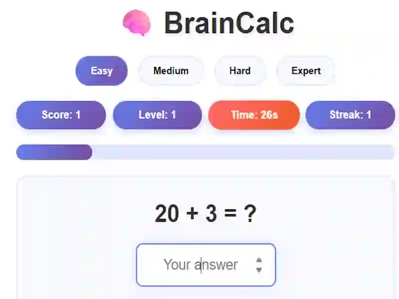 Permainan BrainCalc talian