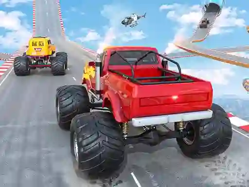 Permainan Mega Ramp Monster Truck Race talian