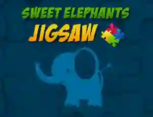 Permainan Sweet Elephants Jigsaw talian