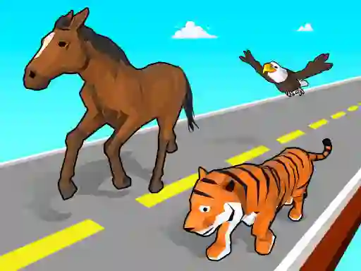 Permainan Animal Transform Race talian