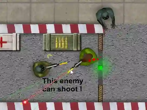 Permainan Zombie Shooting 2D talian