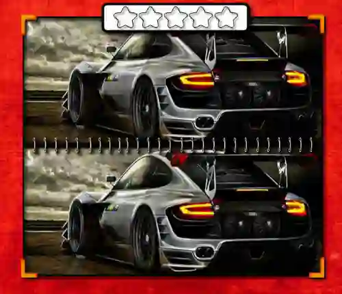 Permainan Racing Cars 25 Differences talian