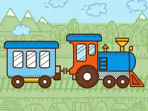 Permainan Trains For Kids Coloring talian