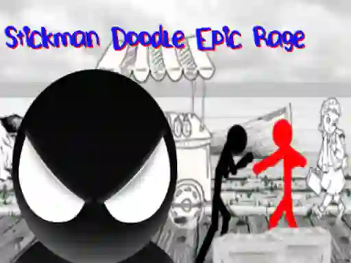 Permainan Stickman Doodle Epic Rage talian