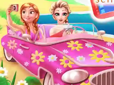 Permainan Princesses Road Trip Fun talian