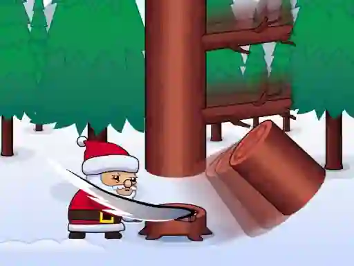 Permainan Lumberjack Santa talian
