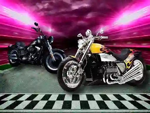 Permainan Motorbike Puzzle Challenge talian