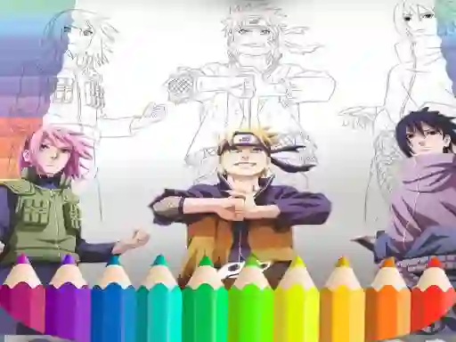 Permainan Naruto Shippuden Coloring Book talian