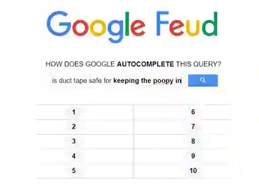 Permainan Google Feud talian